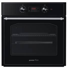 Backofen GORENJE Retro BO 7349 RB schwarz/Glas/Kunststoff