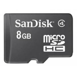 Handbuch für Memory Card SANDISK SDHC 8 GB + Adapter Micro SD (90766) schwarz