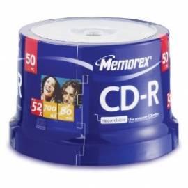 Service Manual Aufnahme-Medien ist MEMOREX CD-R 700 MB, 52 x, 50-Kuchen (ME0014)