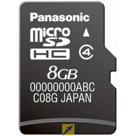 8 GB MicroSDHC Speicherkarte PANASONIC RP-SM08GCE1K