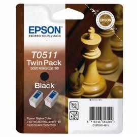 Handbuch für Tinte Nachfüllen EPSON T0511, 2 x 24ml (C13T05114210) schwarz