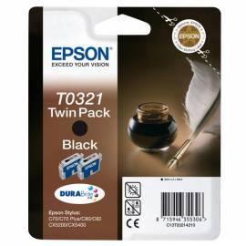 Tinte Nachfüllen EPSON T0321, 2 x 33ml (C13T03214210) schwarz