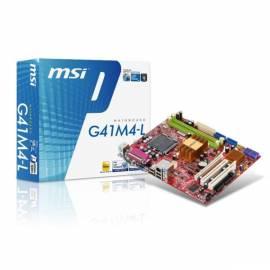 Service Manual Motherboard MSI G41M4-L (2DDRII, int VGA, DirectX 10, TPM, mATX)