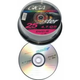 PDF-Handbuch downloadenGIGAMASTER DVD-R 4, 7GB 16 x, Kuchen 25pack