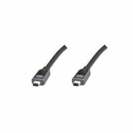 Service Manual PC-Kabel 6pin-6pin FireWire DIGITUS 3 m, / grau (DK-115003) schwarz/grau