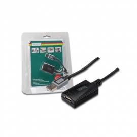 PC-Kabel DIGITUS USB 2.0 aktiv-Verlängerung Kabel 5 m (DA-70130-3)