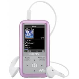 Benutzerhandbuch für JPEG/MP3-Player Sony NWZS516P.CE7, 4 GB, pink