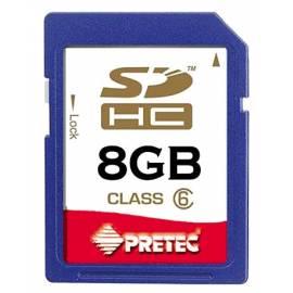 Speicherkarte SD Pretec SDHC 8GB class VI Bedienungsanleitung
