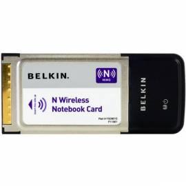 Bedienungshandbuch Netzwerk Prvky hat WiFi Ethernet WLAN BELKIN Wireless N NoteBook Cardbus (F5D8013nv)