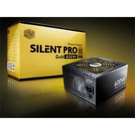 Benutzerhandbuch für Zdroj COOLER MASTER Silent Pro Gold aktiv 600W (RS600-80GAD3-EU)