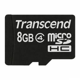 TRANSCEND 8 GB Class 4 MicroSDHC Speicherkarte (TS8GUSDC4) Bedienungsanleitung