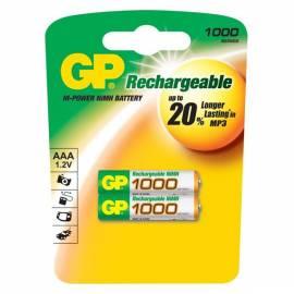 GP Akku R03 Akku NIMH 1000mAh, 100AAAHC, weiss/grün Gebrauchsanweisung