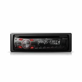 AUTORADIO PIONEER DEH-7300BT CD, CD/MP3, Bluetooth-schwarz
