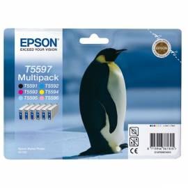 Tinte Nachfüllen EPSON T5597, 6 x 13ml (C13T55974010) schwarz/rot/blau/gelb