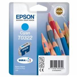 Bedienungshandbuch Tinte EPSON T0322, 16ml, RF (C13T03224020) blau