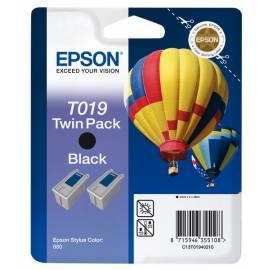 Tinte EPSON T019, 2 x 24ml, RF (C13T01940220) schwarz