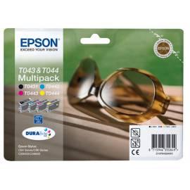 Tinte Refill EPSON T0432, 3 x 13ml, 1 x 29ml, RF (C13T04324020) schwarz/rot/blau/gelb