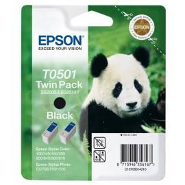 Tinte EPSON T0501, 2 x 15 ml, RF (C13T05014220) schwarz