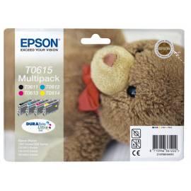 Tinte Refill EPSON T0615, 4 x 8 ml, RF (C13T06154020) schwarz/rot/blau/gelb