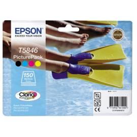 Tinte Refill EPSON T5846, 39ml, AM (C13T58464030) schwarz/rot/blau/gelb