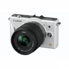 Digitalkamera PANASONIC Lumix DMC-GF2KEG-W (14-42 mm Objektiv) weiß