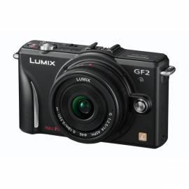 Digitalkamera PANASONIC Lumix DMC-GF2WEG-K (14 mm + 14-42 mm Objektiv) schwarz