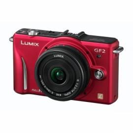 Digitalkamera PANASONIC Lumix DMC-GF2WEG-R (14 mm + 14-42 mm Objektiv) rot