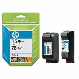 Tintenpatrone HP 15 + 78, 25 / 19ml, 603/450 Seiten (SA310AE) schwarz/rot/blau/gelb