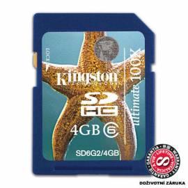 Memory Card KINGSTON 4GB Secure Digital SDHC Kingston G2 - Klasse 6 (SD6G2 / 4GB)