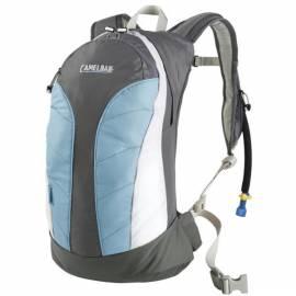 Ein Rucksack mit einer Wassertasche CAMELBAK Zucker Omega grau/blau Gebrauchsanweisung