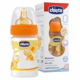 CHICCO Baby Flasche 150 ml Polypropylen, Gummi d., 0 + FUN
