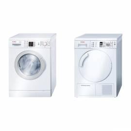 Set Bosch-Waschmaschine + Trockner WTW 28465BY WAE 84360BY - Anleitung