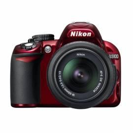 Digitalkamera NIKON D3100 + 18-55 AF-S DX VR rot