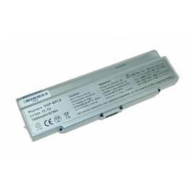 Handbuch für Akku Sony VGN-AR520/SZ61, VGP-BPS9, VGP-BPL9 Li-Ion 11, 1V 7800mAh/87Wh Silber