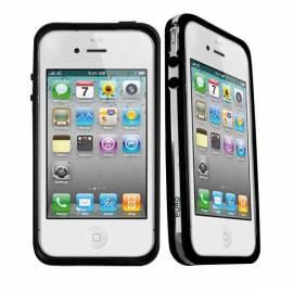 Schützende Silikon Hülle Puro für iPhone 4 BUMPER-schwarz/transparent Bedienungsanleitung