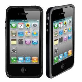 Handbuch für Schützende Silikon Hülle Puro für iPhone 4 BUMPER-grau/schwarz