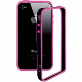 Bedienungshandbuch Schützende Silikon Hülle Puro für iPhone 4 BUMPER-Pink/schwarz