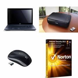 Set Ntb Acer Aspire 5749Z-B954G64Mik, Canon Pixma MP280 Multifunktion Drucker + Maus, Logitech M195 + Repro Genius SP-S105, Norton Internet Security 2011 + mobiles Internet auf 3 Monate + Modem ZTE MF + Headset, Genius HS-02S