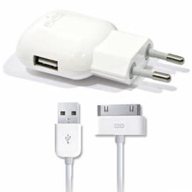 Reise Ladegerät Puro + IPAD Kabel 2.1 und / USB-Kabel-weiß - Anleitung