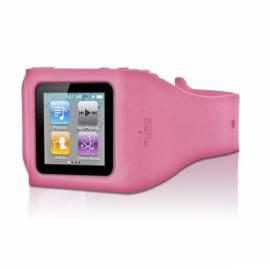 Bedienungsanleitung für Silikon Cover/Puro Armband für iPod Nano-Rosa