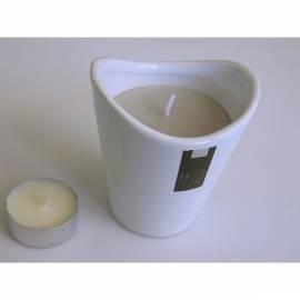 Kerze auf die Keramik HD Home Design (A03130), weiß