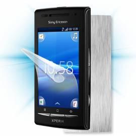 Bedienungsanleitung für Schutzfolie Screenshield Bildschirm + Carbon skin (Silber) für Sony Ericsson Xperia X 8 (E15)