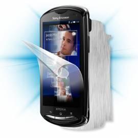 Schutzfolie Screenshield Bildschirm + Carbon skin (Silber) für Sony Ericsson Xperia pro (MK16i) - Anleitung