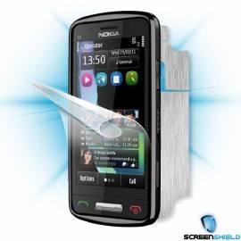 Bedienungshandbuch Schutzfolie Screenshield Bildschirm + Carbon skin (Silber) für Nokia C6-01