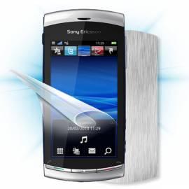 Schutzfolie Screenshield Bildschirm + Carbon skin (Silber) für Sony Ericsson Vivaz pro U8i Bedienungsanleitung