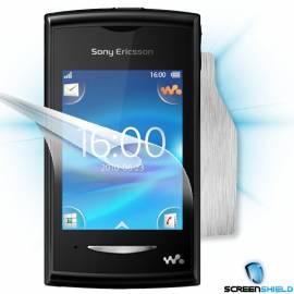 Bedienungsanleitung für Schutzfolie Screenshield Bildschirm + Carbon skin (Silber) für das Sony Ericsson hospedandome W150