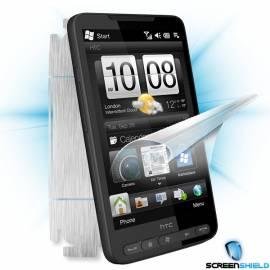 Schutzfolie Screenshield Bildschirm + Carbon skin (Silber) für HTC HD2 Gebrauchsanweisung