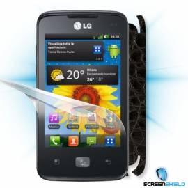 Bedienungsanleitung für Schutzfolie Screenshield Bildschirm + Carbon skin (Kunstleder) für das LG Optimus HUB-E510