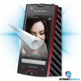 Schutzfolie Screenshield Bildschirm + Carbon skin (schwarz) für Sony Ericsson Xperia Ray (ST18) Gebrauchsanweisung