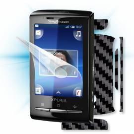 Schutzfolie Screenshield Bildschirm + Carbon skin (schwarz) für Sony Ericsson Xperia Mini (ST15) - Anleitung